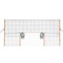 VEVOR Soccer Goal 9 x 5 FT Soccer Goal for Backyard with Iron Frame PE Net, Durable Backstop, Target Net, Ground Stakes, Ropes, for Youth & Adults, Outdoor Sports, Backyard Practice Training Games