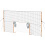 VEVOR Soccer Goal 9 x 5 FT Soccer Goal for Backyard with Iron Frame PE Net, Durable Backstop, Target Net, Ground Stakes, Ropes, for Youth & Adults, Outdoor Sports, Backyard Practice Training Games