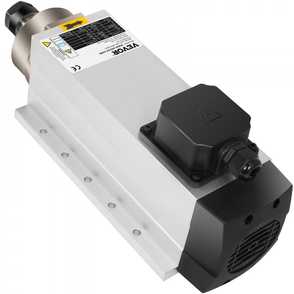 CNC 4KW Motor de husillo refrigerado por aire ER20 Collet 18000rpm para grabador de fresado