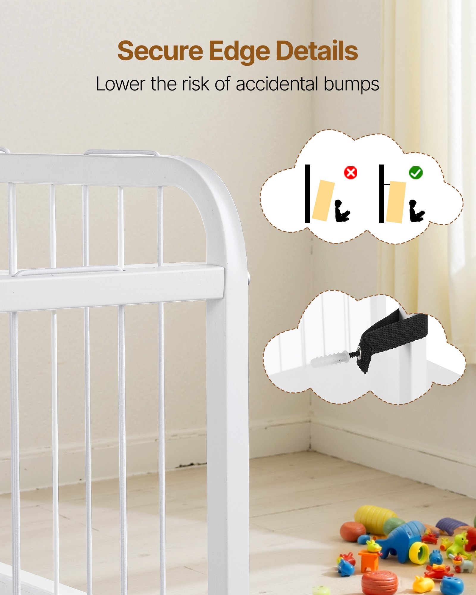 Estantería infantil VEVOR con espacio para guardar peluches, organizador de juguetes, estantería de 2 niveles con baúl de tela para juguetes, ideal para habitación infantil, sala de estar, entrada, guardería, preescolar, color blanco.