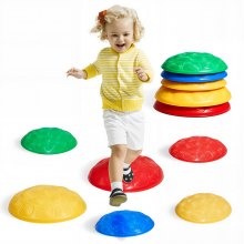 VEVOR Turtle Balance Stepping Stones, 6 piezas, hasta 220 lb, piedras para saltar de tortuga para niños, juego de coordinación de carrera de obstáculos para niños pequeños, juguetes para jugar en interiores o exteriores para niños de 3, 4, 5, 6, 7 y 8 años en adelante