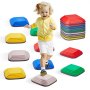 VEVOR - Piedras de equilibrio para niños (10 unidades, hasta 100 kg), antideslizantes, juego de coordinación sensorial para niños pequeños, ideal para interiores y exteriores, para niños de 3, 4, 5, 6, 7 y 8 años en adelante.