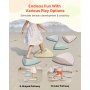 VEVOR - Piedras de equilibrio para niños (6 unidades, hasta 100 kg), antideslizantes, juego de coordinación sensorial para niños pequeños, ideal para interiores y exteriores, para niños de 3, 4, 5, 6, 7 y 8 años en adelante.