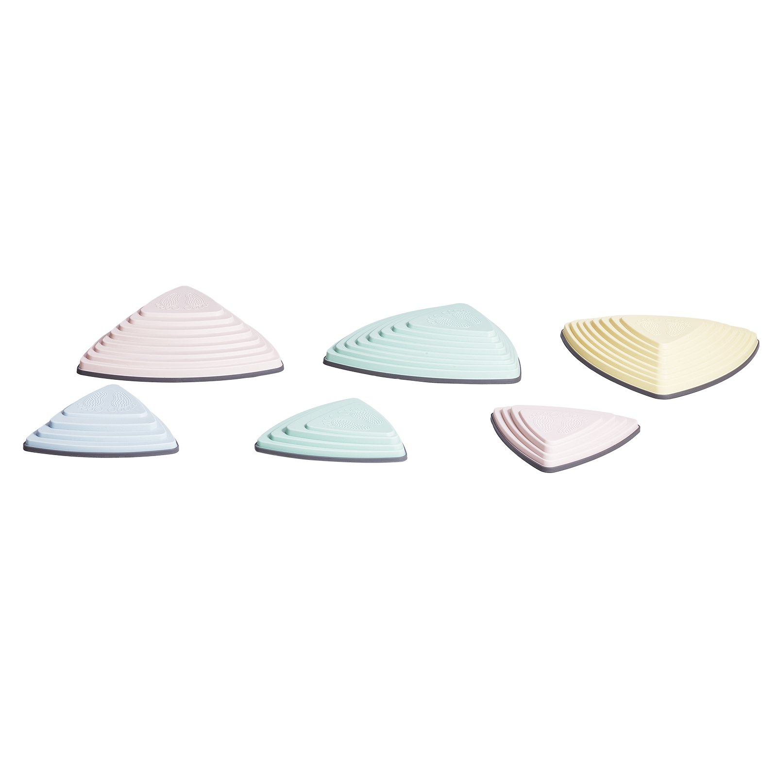 VEVOR - Piedras de equilibrio para niños (6 unidades, hasta 100 kg), antideslizantes, juego de coordinación sensorial para niños pequeños, ideal para interiores y exteriores, para niños de 3, 4, 5, 6, 7 y 8 años en adelante.