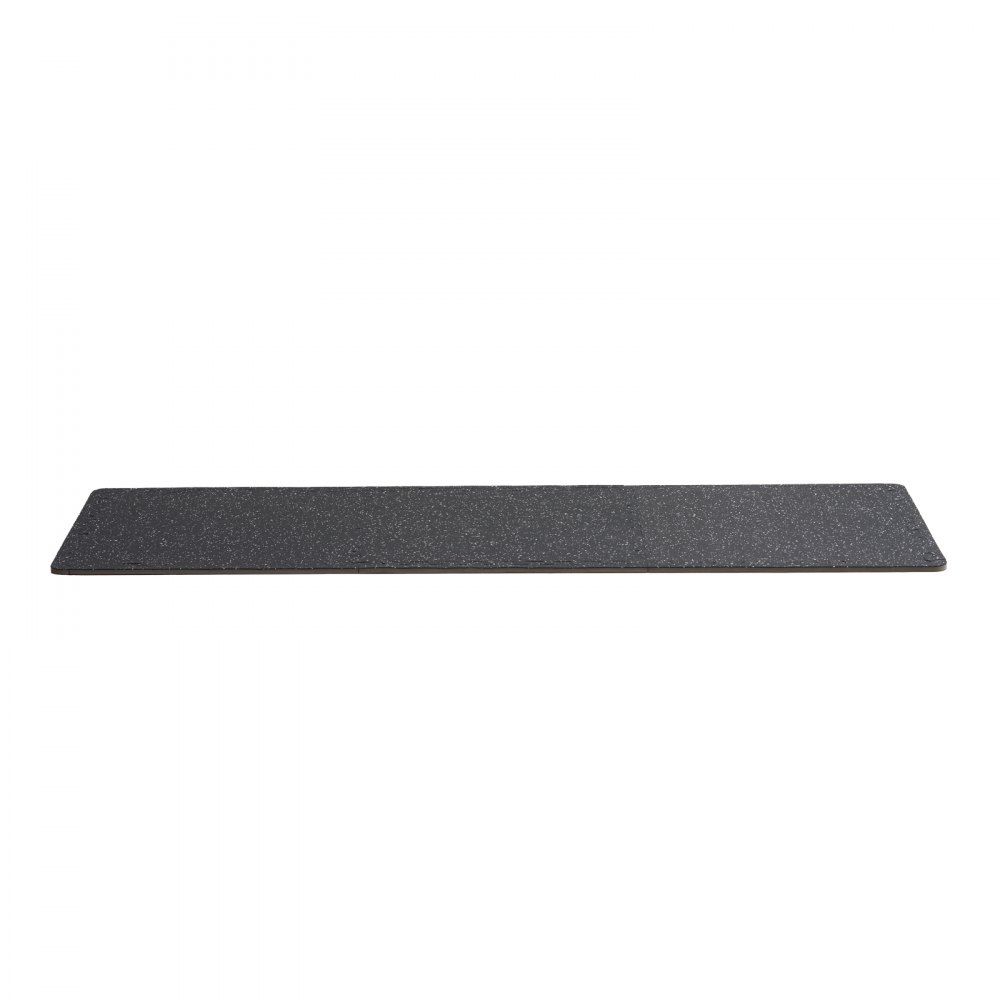 VEVOR - Juego de 6 alfombrillas para gimnasio de 0,56" de grosor, 24" x 24" de espuma EVA y parte superior de goma entrelazadas para entrenamiento con una cobertura de 24 pies cuadrados, suelos de rompecabezas impermeables para ejercicios de gimnasio, hogar, garaje, sótano, color blanco y negro