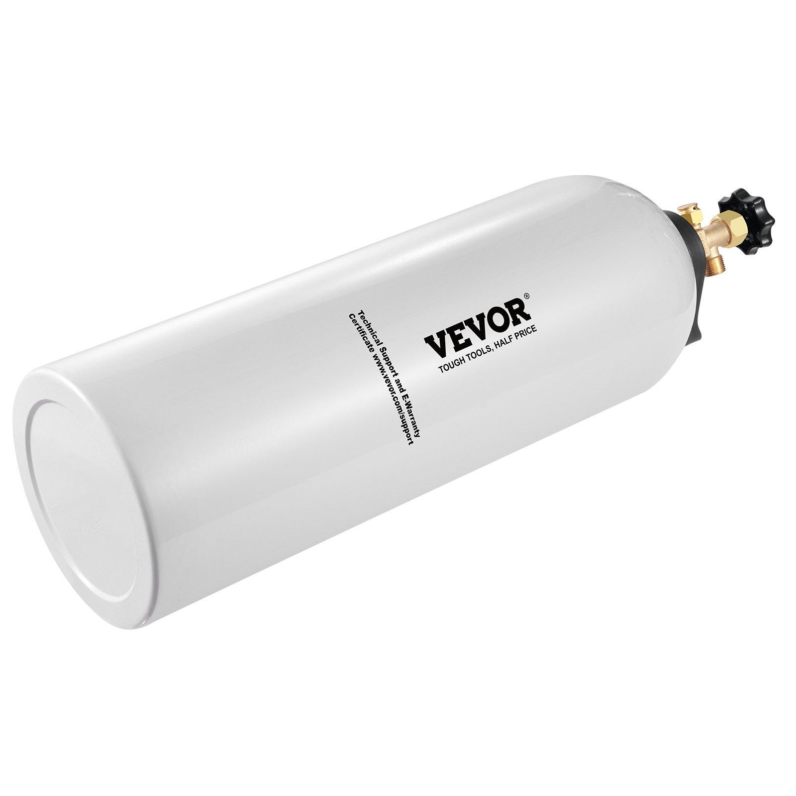 Tanque de CO2 VEVOR, cilindro de aleación de aluminio nuevo de 20 libras, tanque de aire de CO2 con revestimiento de pulverización ligero, válvula CGA320, manija y sifón de cobre morado, cilindro aprobado por DOT para dispensar cerveza de barril y hacer refrescos