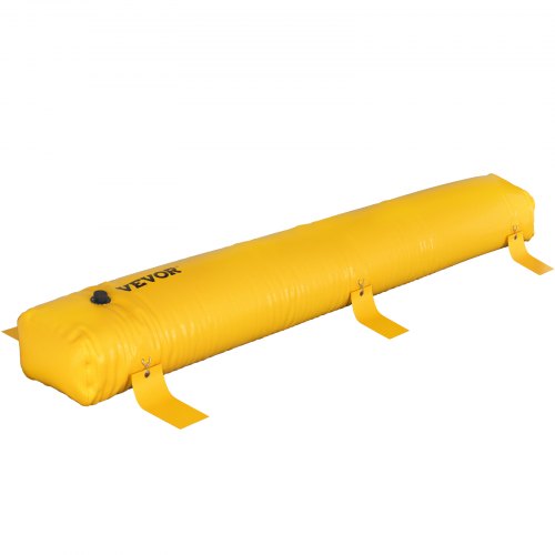 Barrera contra inundaciones VEVOR, 12 pies de largo x 12 pulgadas de altura, alternativa a bolsa de arena, barrera de agua para inundaciones con gran efecto impermeable, tubos de desviación de agua de PVC reutilizables, barreras contra inundaciones para el hogar, puerta, garaje