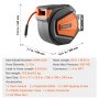 VEVOR Carrete de Manguera de Aire Retráctil 9,52mm x 19,81m Manguera de Aire Híbrida 300 PSI Carrete de Manguera de Compresor de Aire con Rebobinado Automático Carrete de PP Cerrado para Techo Pared
