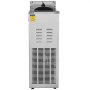 Máquina de granizados VEVOR de acero inoxidable con ranuras de ventilación y asa superior negra.