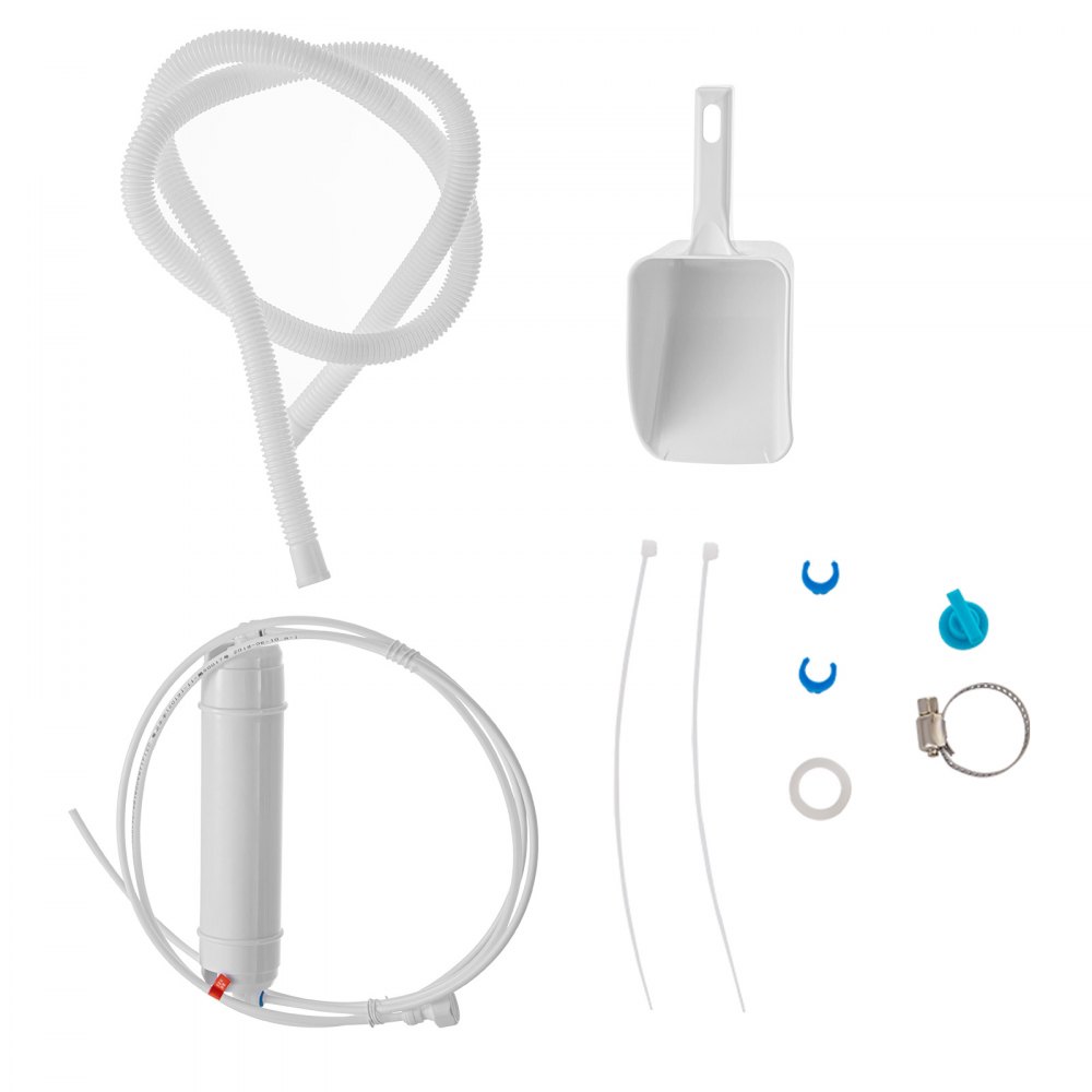 VEVOR 110 V Maquina De Hielo Comercial Fabricador De Hielo máquina comercial de hielo 110 kg/24 horas 530 W con capacidad de almacenamiento de 15 kg