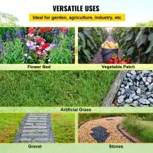 Barrera de malezas VEVOR, tela de paisaje de 5.8 oz, alfombrilla de cubierta de 3 pies x 300 pies geotextil de control de césped tejido resistente para jardín, patio, negro