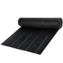 Rollo negro de tela protectora contra malezas VEVOR con líneas verdes para un control eficaz de malezas en jardines y paisajes.