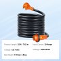 VEVOR 25 pies RV Cable de alimentación Cable generador 30A NEMA TT-30P/ NEMA L5-30R ETL listado