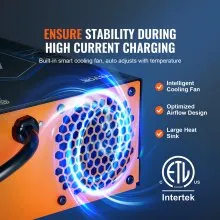 Convertidor de potencia para vehículos recreativos VEVOR de 45 amperios, 110 V CA a 12 V CC, cargador de batería