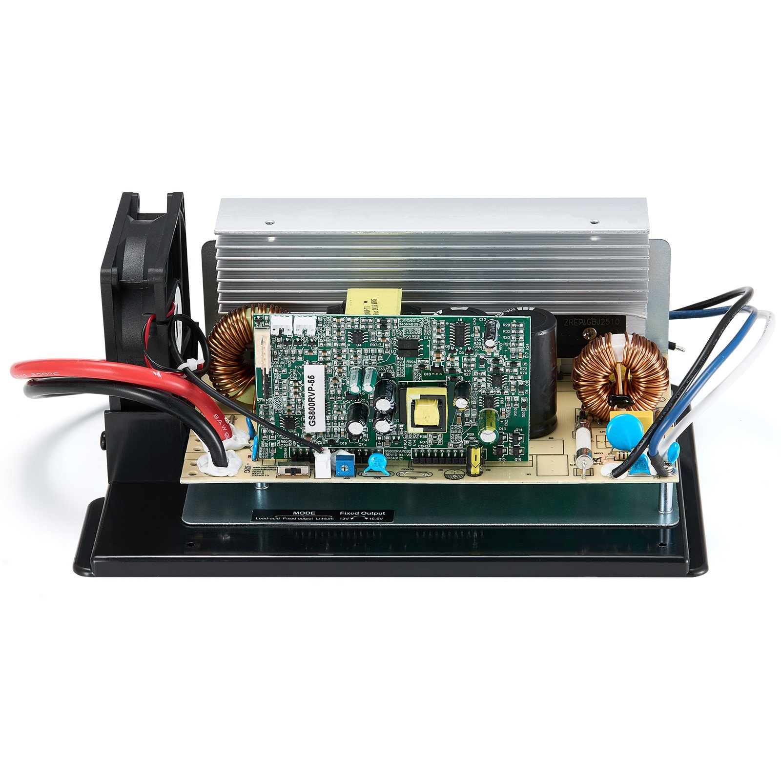 Conjunto de placa base VEVOR WF-8955-AD-MBA, 55 A, unidad de repuesto para convertidor de potencia de RV de tres etapas, compatible con baterías de litio-plomo-ácido, compatible con convertidores de las series WF-8955, Parallax 7145 y 7145