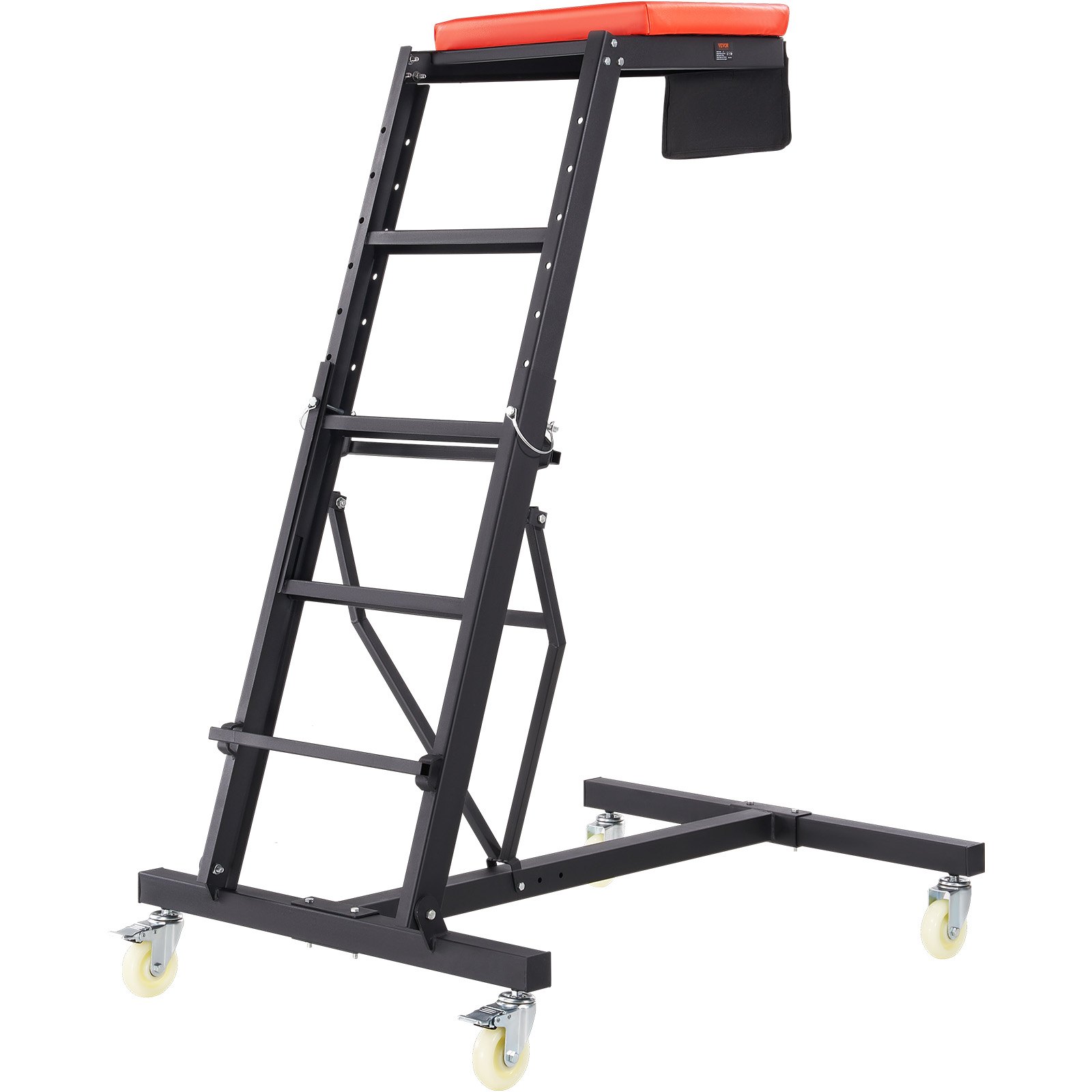 Camilla de taller VEVOR Automotive, con altura ajustable de 126 cm a 192 cm, capacidad de 181 kg, 4 ruedas giratorias, camilla de alta resistencia para reparación y mantenimiento de automóviles.
