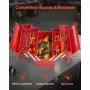 VEVOR - Caja de herramientas de metal de 45 cm, organizador portátil plegable de 3 niveles y 5 bandejas con asa y orificio para cerradura, acero con recubrimiento en polvo, caja de herramientas voladiza para el hogar, fábrica, almacén, taller de reparación, color rojo