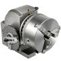 Cabezal divisor VEVOR, 6 pulg./160 mm, juego de cabezal divisor, mandril de 3 mordazas, juego de fresado semiuniversal con mandril de 6 pulg., contrapunto, placas divisorias, giro de 6-1/2 pulg./168 mm, para fresadora, rectificadora y taladradora.