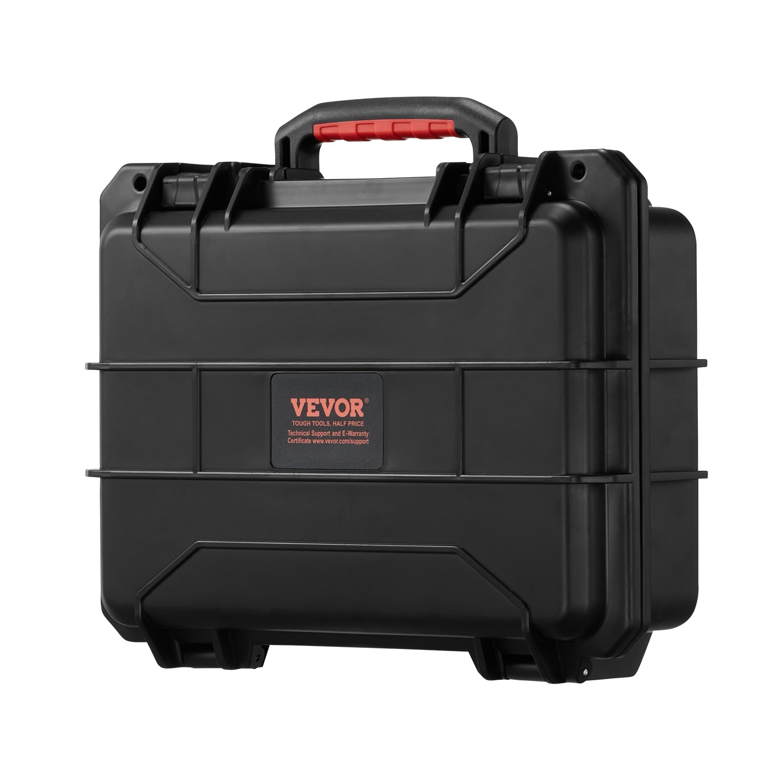 Estuche rígido resistente a la intemperie VEVOR de 0,56 pies cúbicos con clips para asas, orificios para candados y espuma de PU que protege la pistola, el micrófono y el equipo de cámara