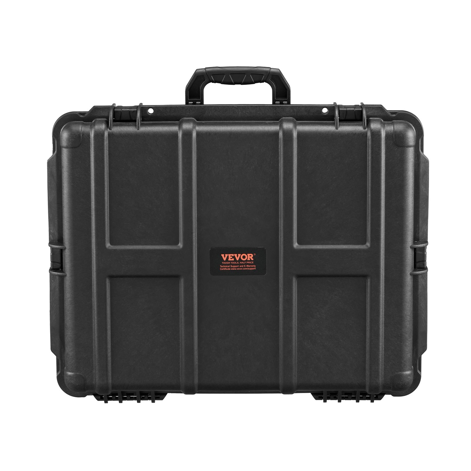 VEVOR Estuche rígido resistente a la intemperie, estuche protector resistente con espuma precortada y asas retráctiles para viajes, caza, uso militar, táctico, estuche impermeable IP67 para cámaras (56,1 x 37 x 26)