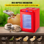 VEVOR Incubadora de Huevos Automática de Aves 25 L Incubadora de Reptiles Rojo