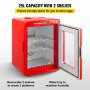 VEVOR Incubadora de Reptiles Roja 25L Incubadora de Laboratorio Científico Incubadora Digital Enfriamiento y Calefacción 5-60 °C Incubadora de Huevos de Reptil 12V/110V Trabajo para Reptiles Pequeños