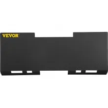 VEVOR Universal Skid Steer Mount Plate 3/16" Grosor Skid Steer Plate Accesorio 3000LBS Capacidad de peso Fácil de soldar o atornillar a diferentes accesorios (Regular)