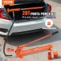Kit de potencia portátil VEVOR de 20 toneladas, gato hidráulico portátil con manguera de aceite de 1,4 m, herramienta de reparación de chasis de automóvil con estuche para automoción, maquinaria pesada y mecánica (20.000 kg)