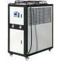 Enfriador de agua VEVOR de 6 toneladas de capacidad, enfriador industrial de 6 HP, enfriador de agua refrigerado por aire, condensador con aletas, con control por microcomputadora, tanque de agua de acero inoxidable.