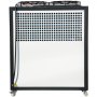 Enfriador de agua VEVOR de 6 toneladas de capacidad, enfriador industrial de 6 HP, enfriador de agua refrigerado por aire, condensador con aletas, con control por microcomputadora, tanque de agua de acero inoxidable.