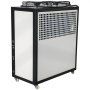 Enfriador de agua VEVOR de 6 toneladas de capacidad, enfriador industrial de 6 HP, enfriador de agua refrigerado por aire, condensador con aletas, con control por microcomputadora, tanque de agua de acero inoxidable.