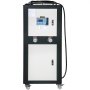 Enfriador de agua VEVOR de 6 toneladas de capacidad, enfriador industrial de 6 HP, enfriador de agua refrigerado por aire, condensador con aletas, con control por microcomputadora, tanque de agua de acero inoxidable.