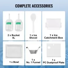 Máquina comercial de hielo en forma de copo de nieve de 397 libras/24 horas de acero inoxidable para helados