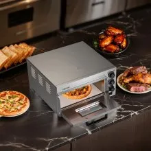 Horno de pizza de encimera comercial VEVOR Horno de pizza eléctrico para pizza de 16" para interiores