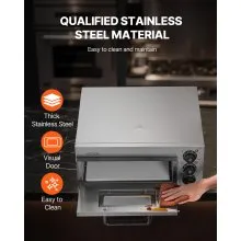 Horno de pizza de encimera comercial VEVOR Horno de pizza eléctrico para pizza de 14" para interiores