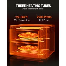 Horno de pizza de encimera comercial VEVOR Horno de pizza eléctrico para pizza de 16" para interiores