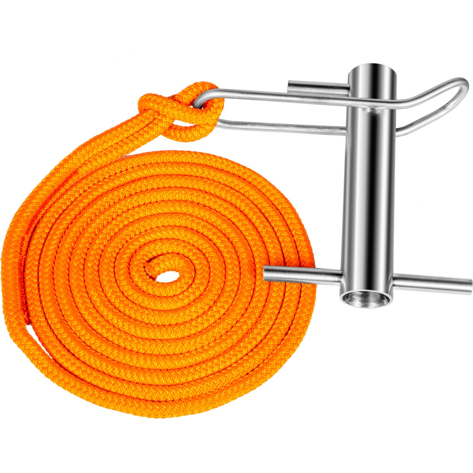 VEVOR Whoopee Sling 14 pies, Port Wrap Eye Sling 5/8 pulgadas, Port Wrap Sling con puerto de acero inoxidable A Wrap, Whoopie Sling Arborist Rope 4409LBS Capacidad de peso, dispositivo de fricción para registradores plateados