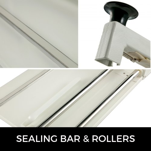 Sellador de envoltura retráctil VEVOR de 12 "? Máquina de envoltura retráctil i-bar de 450 W, sellador de envoltura con pistola de calor y traje de película retráctil para película de PVC POF