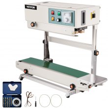 Máquina selladora de banda continua VEVOR Máquina selladora de banda Vertical Automática