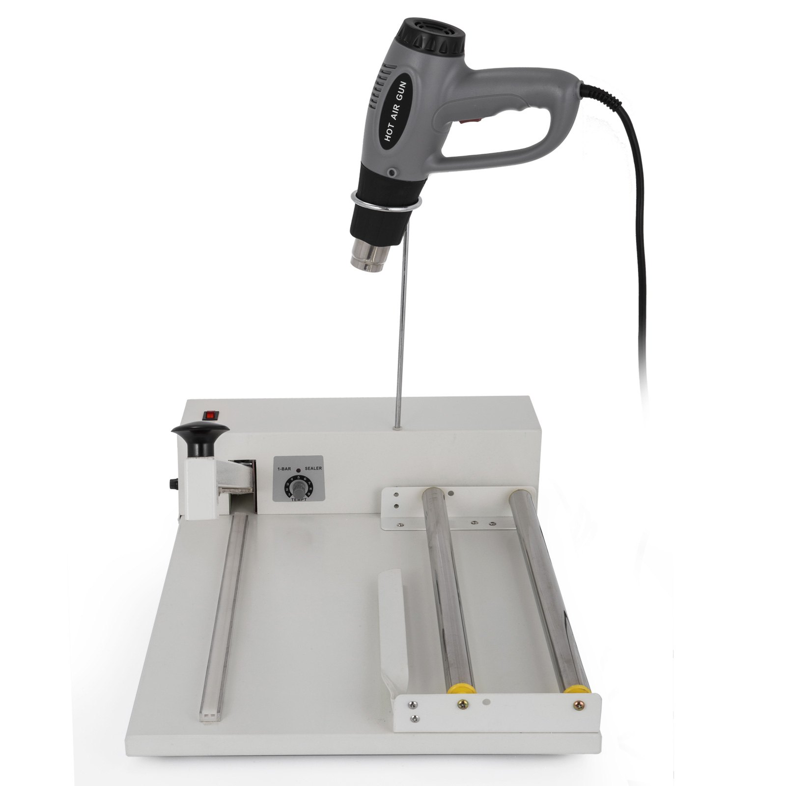 VEVOR Selladora de Bolsas Máquina de envoltura retráctil de 18 pulgadas sellador de envoltura SKA450 con pistola de calor I-bar Sealer Suit 530W