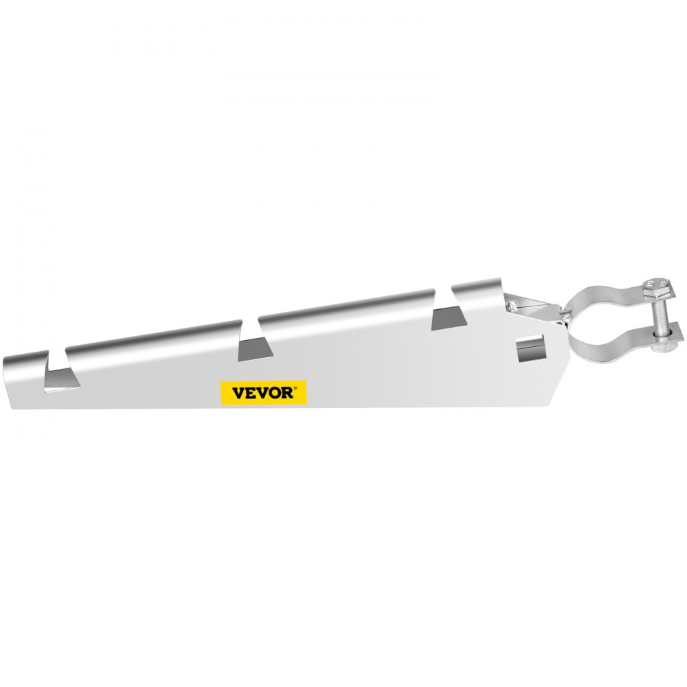 VEVOR - Juego de 10 brazos de alambre de púas extensibles para riel superior de 1-3/8", alambre de púas de cadena, alambre de púas de acero galvanizado en caliente, alambre de púas con esquinas de 45 grados para cercas de cadena y enrejados de parras.