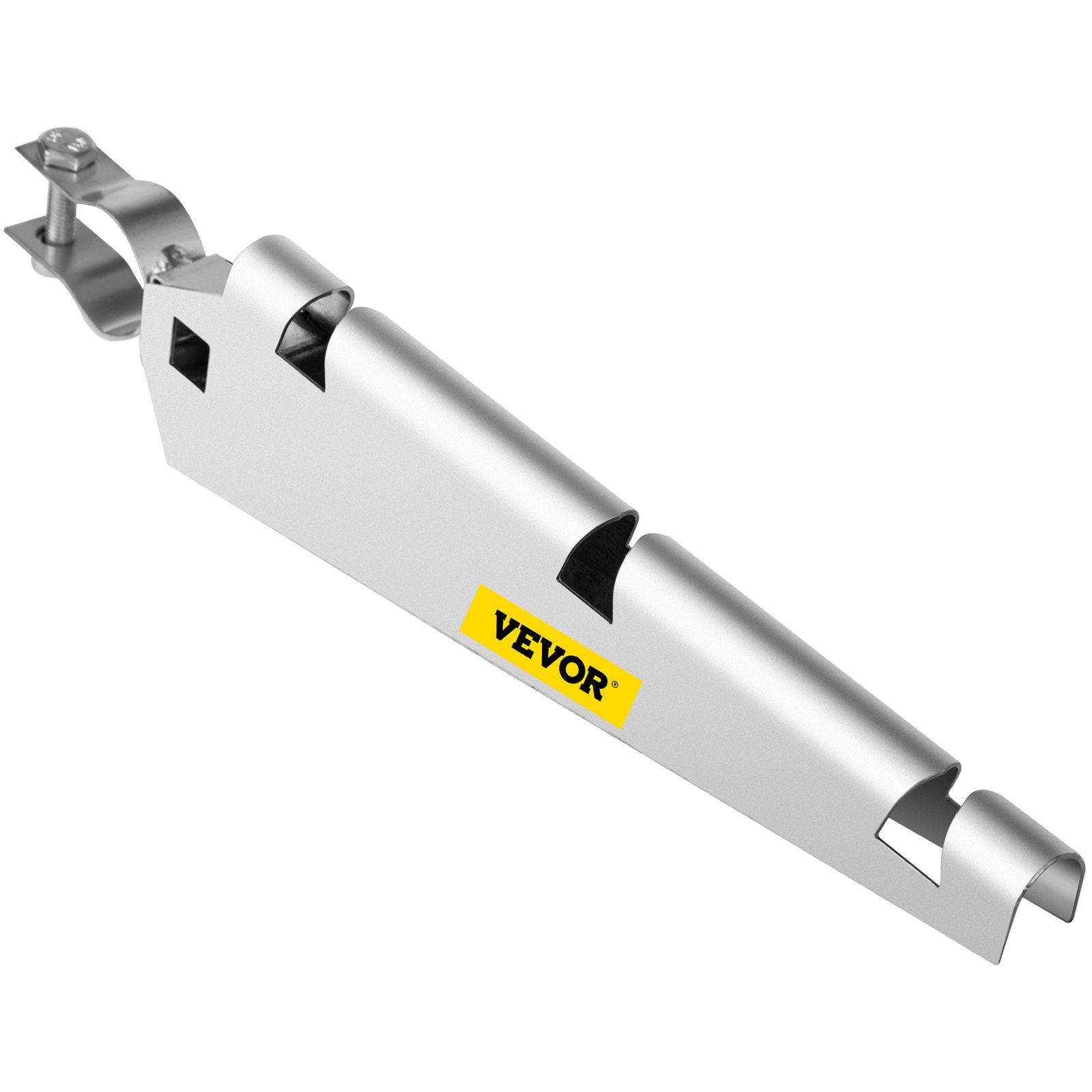 VEVOR - Juego de 10 brazos de alambre de púas extensibles para riel superior de 1-3/8", alambre de púas de cadena, alambre de púas de acero galvanizado en caliente, alambre de púas con esquinas de 45 grados para cercas de cadena y enrejados de parras.