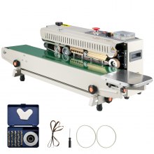 Sellador de banda continua VEVOR FR-770, sellador de banda automático con control de temperatura digital, (horizontal)