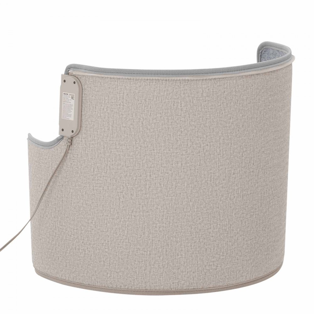 VEVOR - Calefactor portátil para debajo del escritorio, enrollable, para casa y oficina, con temporizador y seguro, silencioso para piernas y tobillos, con control táctil y remoto, almohadilla eléctrica redonda y protección contra sobrecalentamiento.