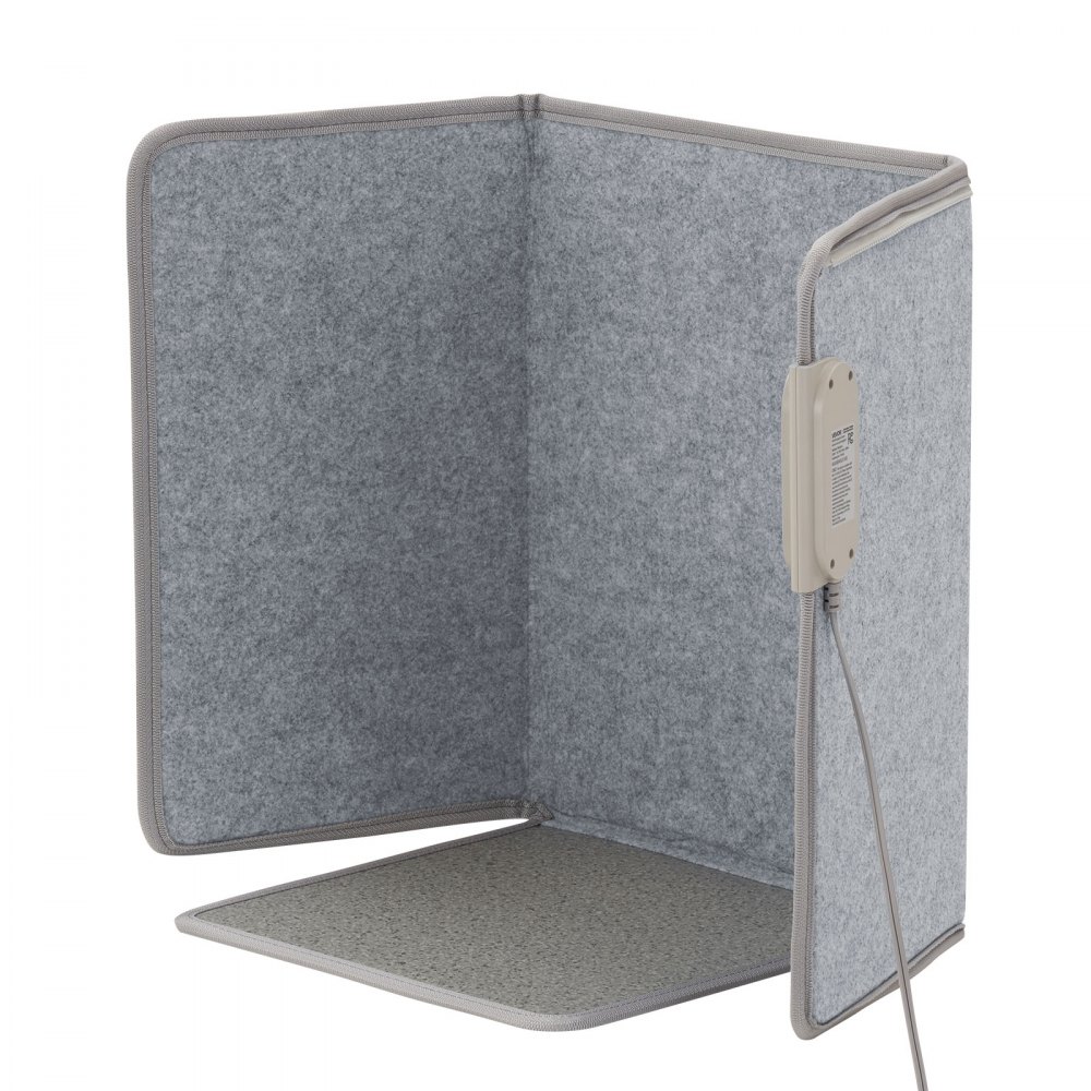 VEVOR - Calentador de pies portátil plegable para debajo del escritorio, con temporizador y seguridad, silencioso para piernas y tobillos, control táctil y remoto, almohadilla eléctrica personal para calentar pies de pared, protección contra sobrecalentamiento.
