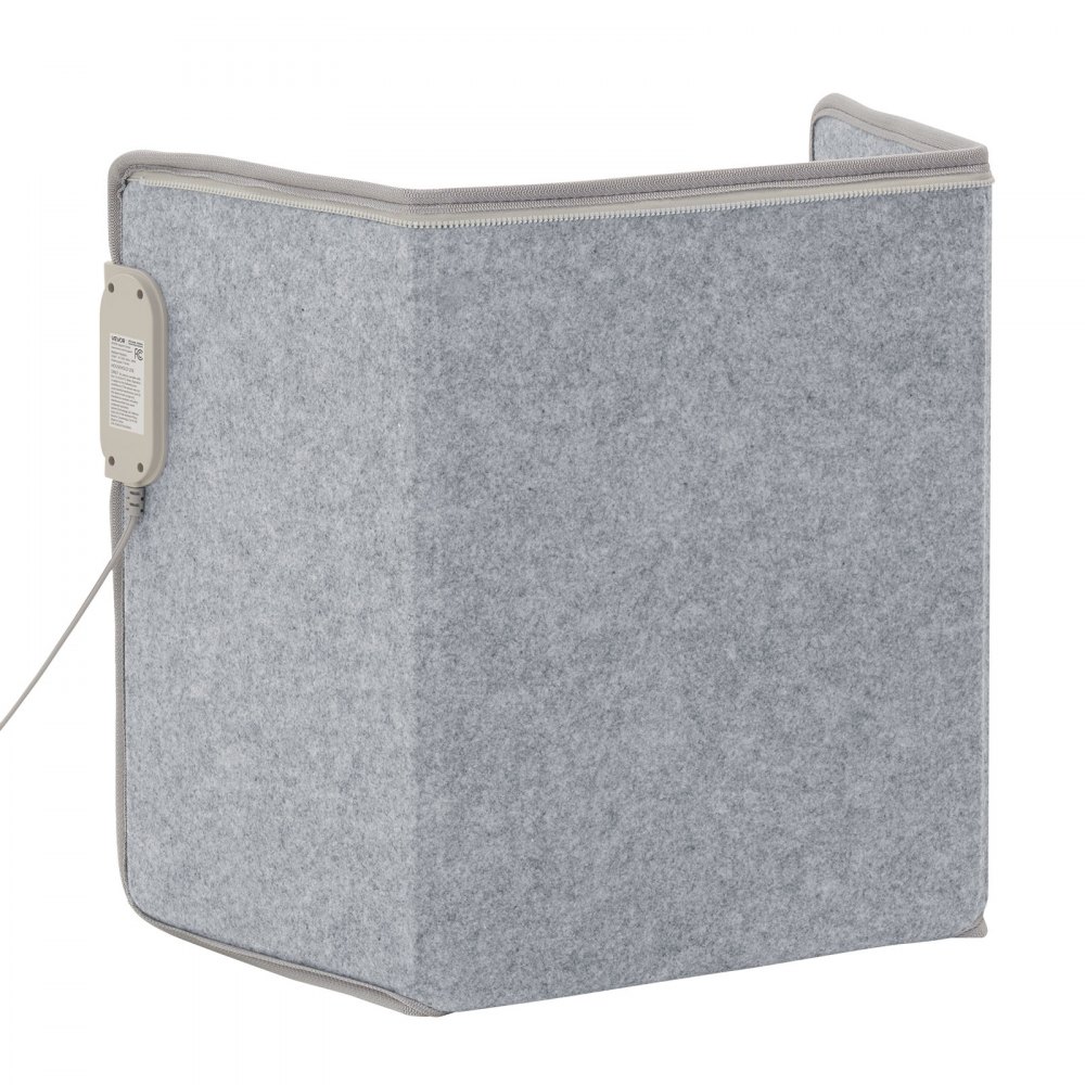 VEVOR - Calentador de pies portátil plegable para debajo del escritorio, con temporizador y seguridad, silencioso para piernas y tobillos, control táctil y remoto, almohadilla eléctrica personal para calentar pies de pared, protección contra sobrecalentamiento.