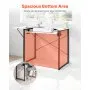 Mesa de costura VEVOR, mesa multiusos para máquina de coser con estante lateral plegable, estante ajustable, patas de acero, escritorio para computadora para el hogar, estudio de moda, estudio de arte, institución educativa, blanca