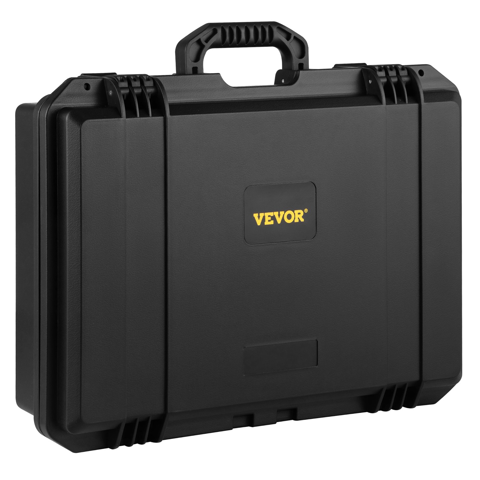 VEVOR Estuche rígido impermeable, 19 x 14 x 5 pulgadas, con espuma personalizable, estuche rígido protector portátil para cámara, a prueba de golpes para computadora portátil, pistola, cámara y más, negro