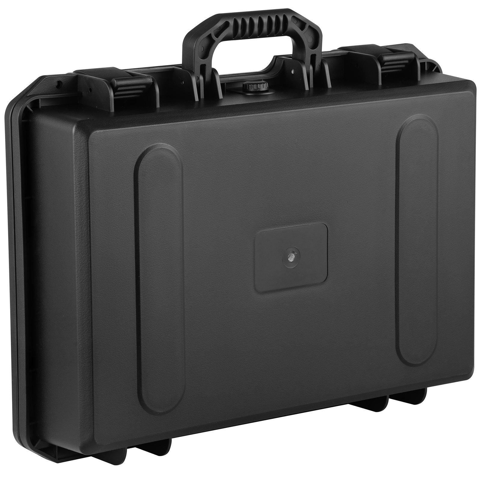 VEVOR Estuche rígido impermeable, 19 x 14 x 5 pulgadas, con espuma personalizable, estuche rígido protector portátil para cámara, a prueba de golpes para computadora portátil, pistola, cámara y más, negro