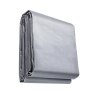 Lona impermeable VEVOR plegada en gris plateado, que muestra un material duradero y de tejido apretado.